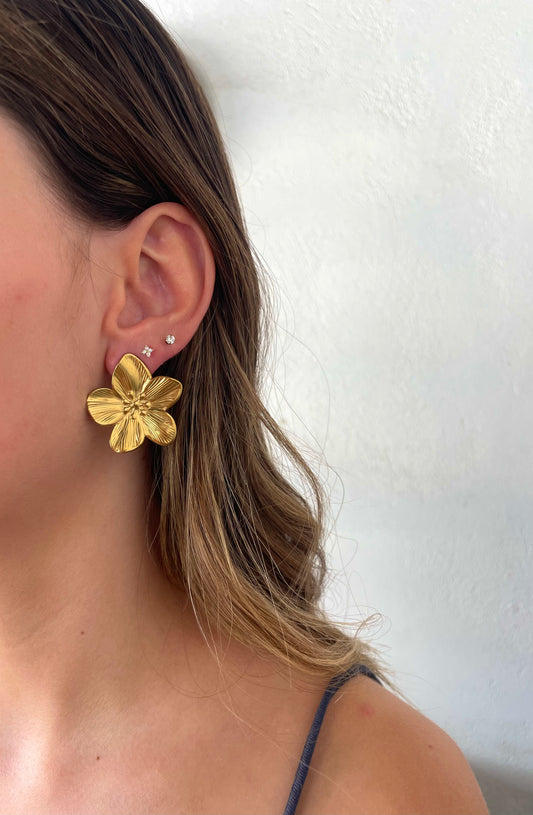 boucles d’oreilles Grosse Fleur