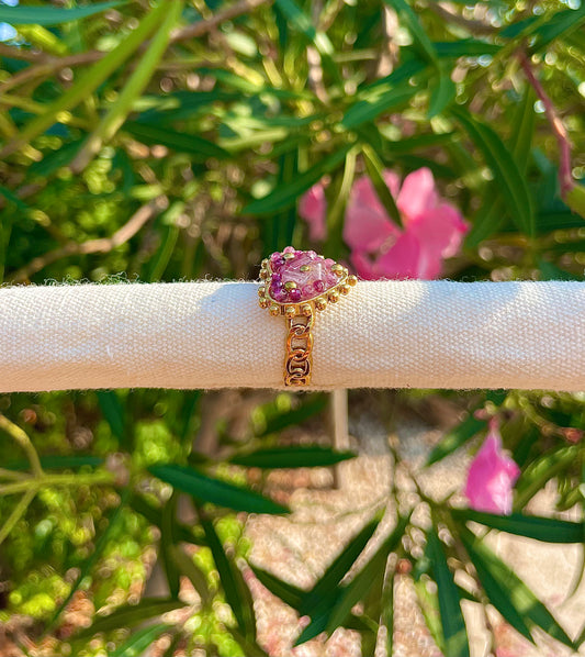 Bague Étreinte Pourpre