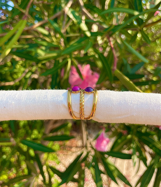 Bague Jumelée Pourpre