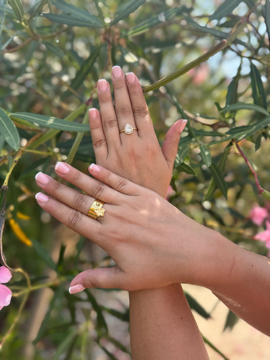 Bague Breloque Fleur