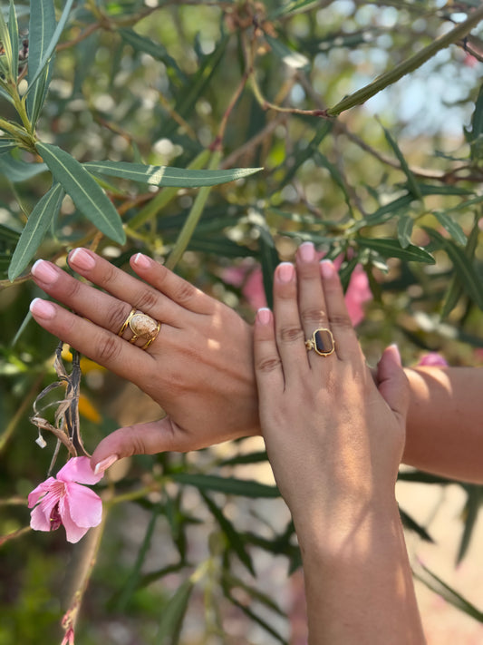 Bague Ovale Graphique