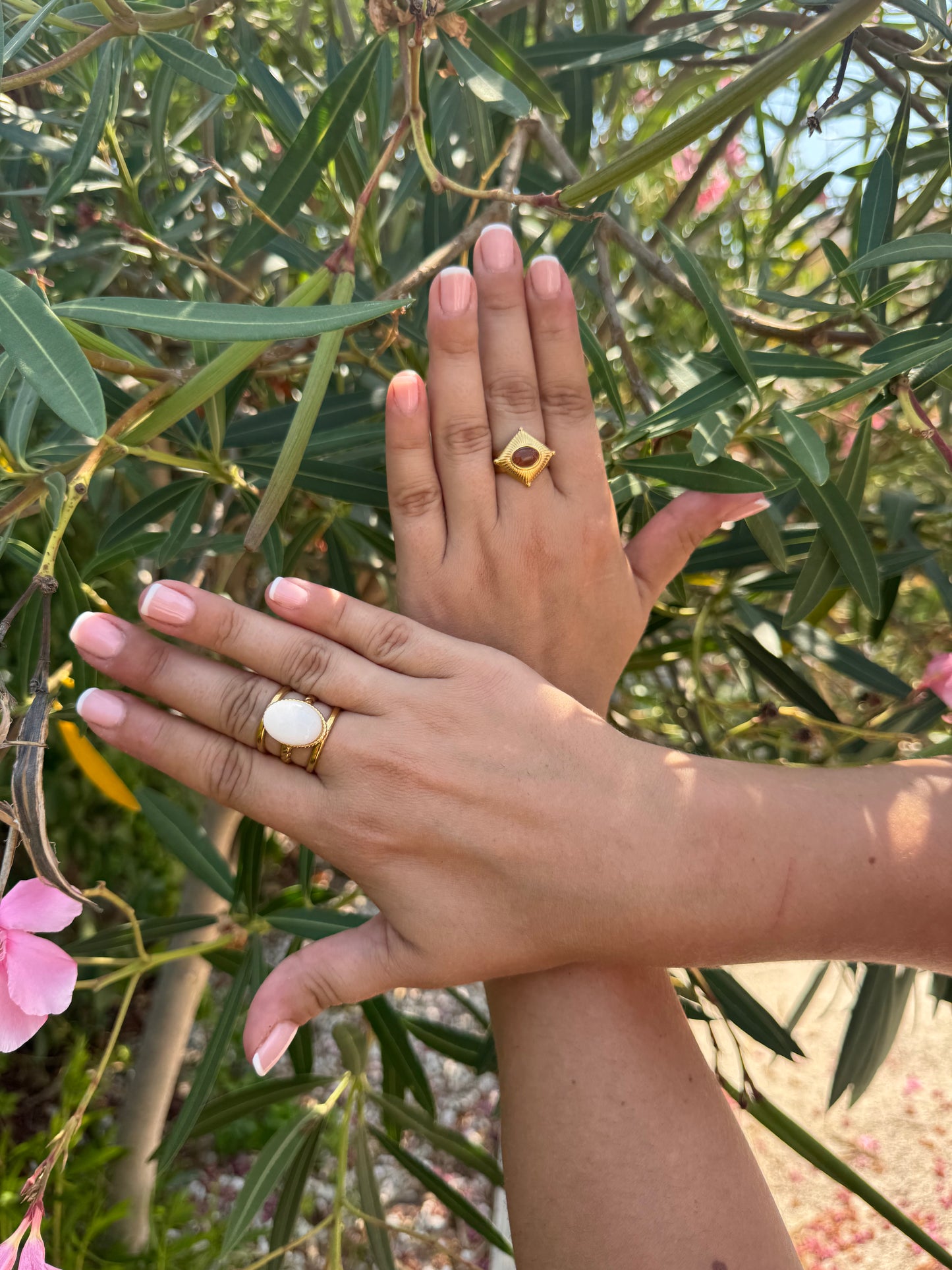 Bague Géométrique Marron