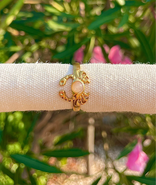 Bague Pinces et Perle