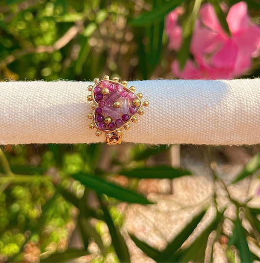 Bague Étreinte Pourpre