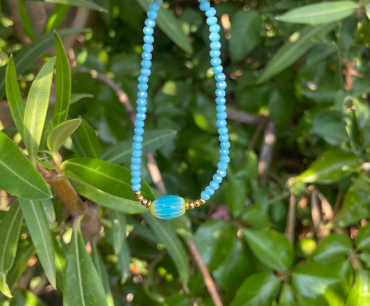 Bracelet Perlée Bleu