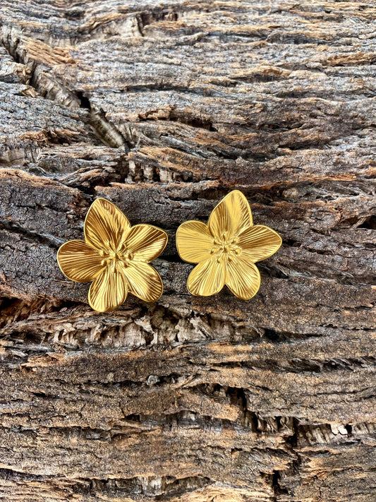boucles d’oreilles Grosse Fleur