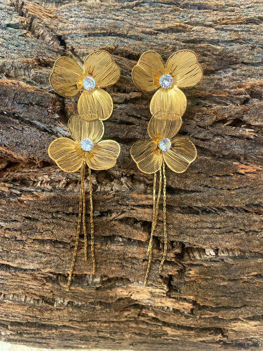 Boucles d’oreilles Fleurs