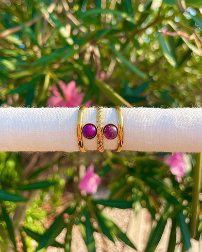 Bague Jumelée Pourpre