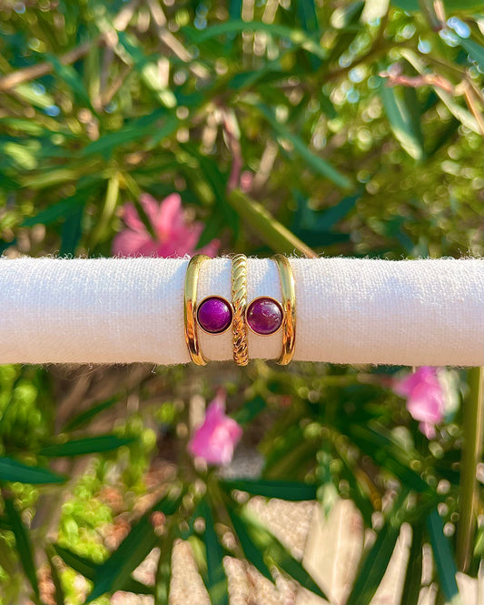 Bague Jumelée Pourpre