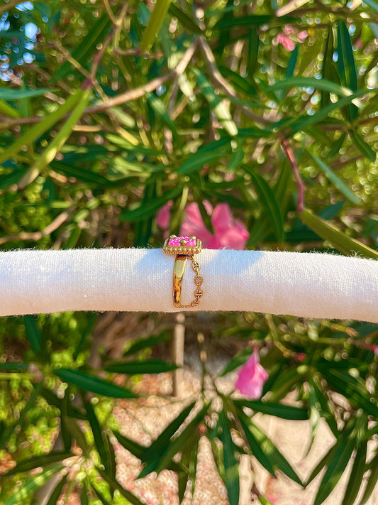 Bague Cube Rosé