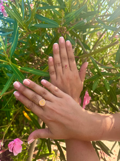 Bague Duo Rose