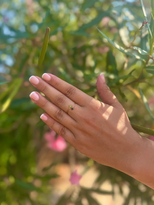 Bague Duo Émeraude