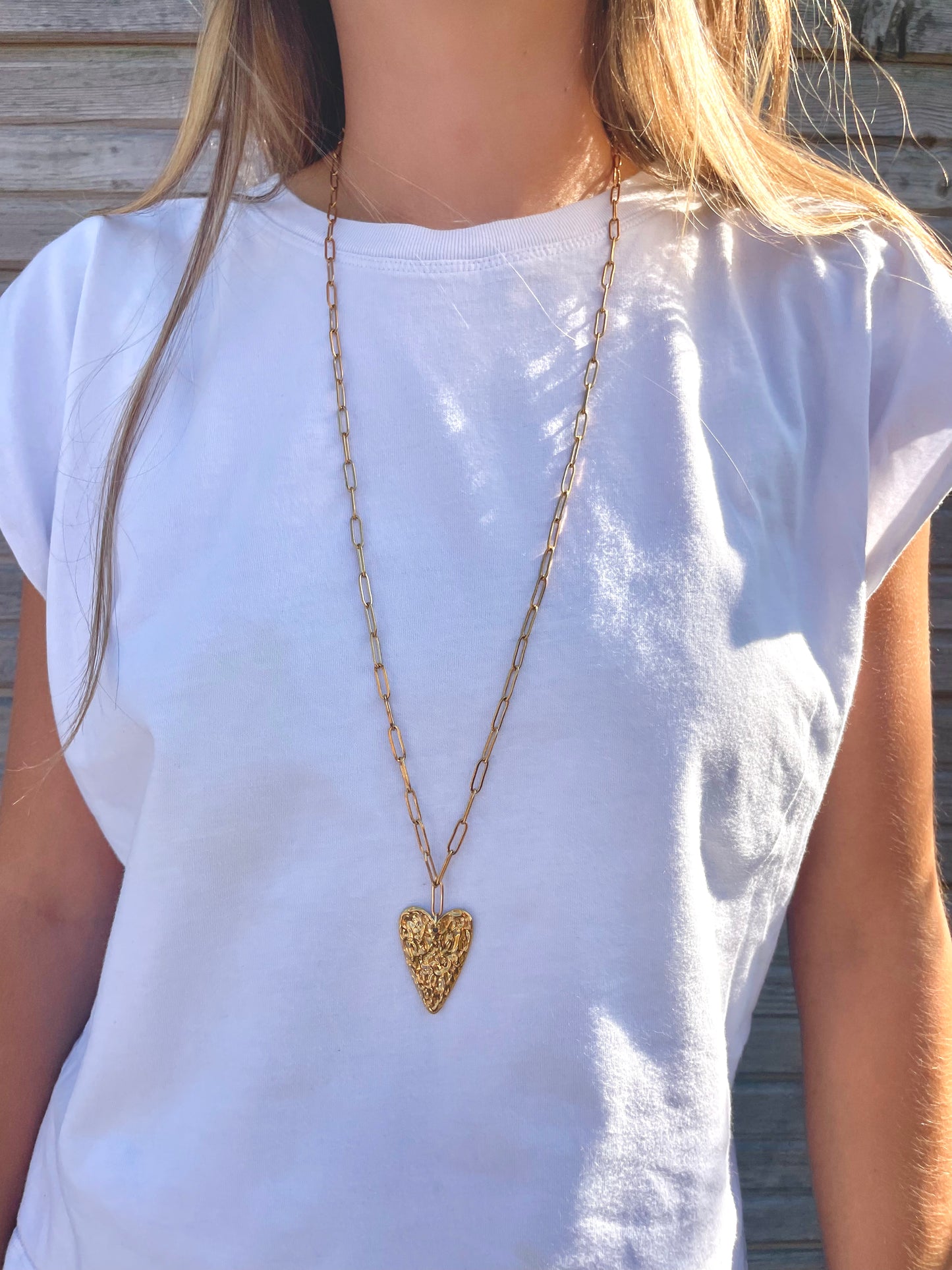 Collier Long Coeur