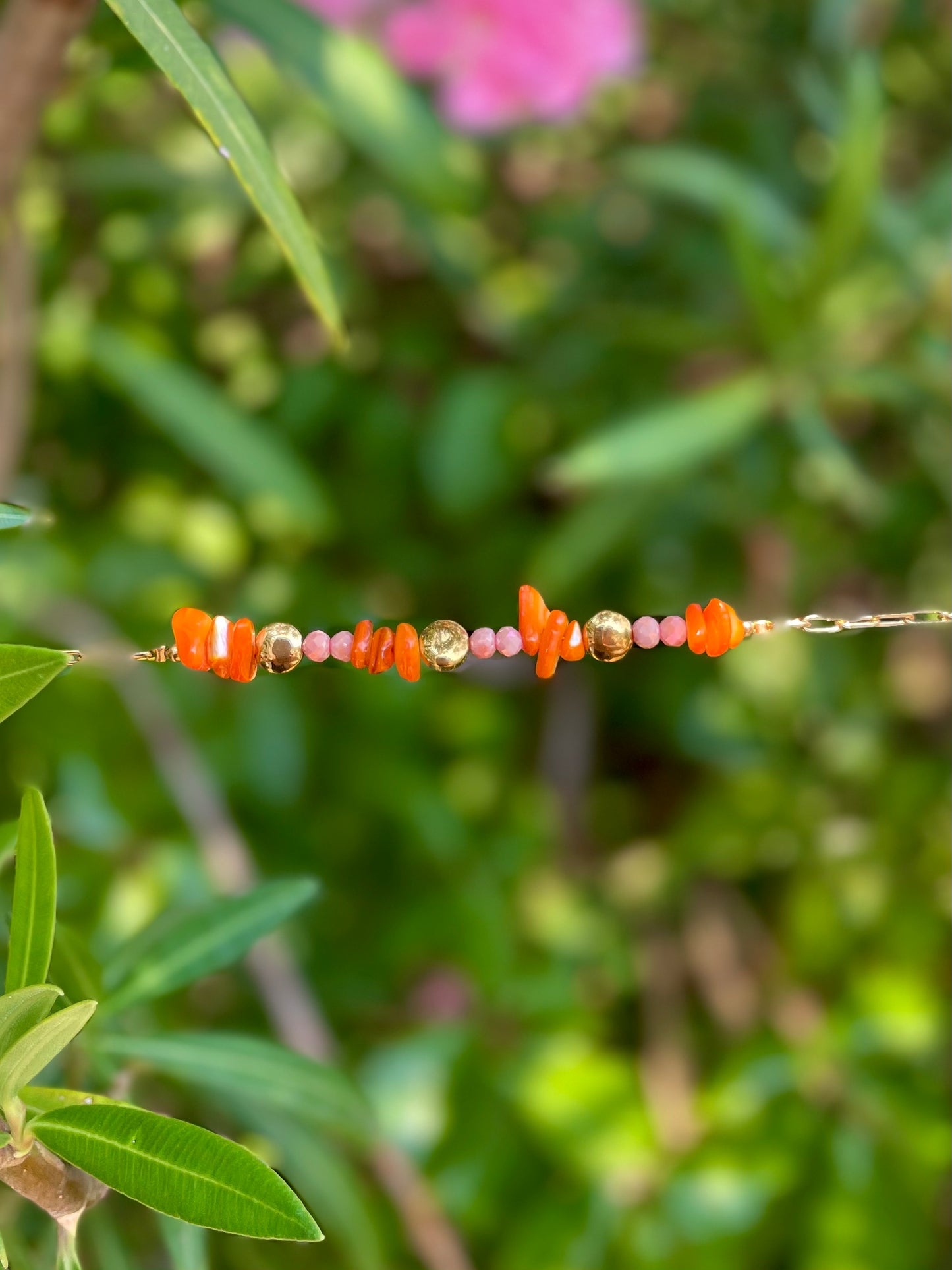 Bracelet Pierre Orange