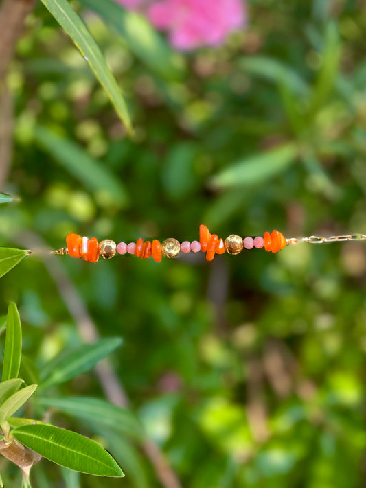 Bracelet Pierre Orange